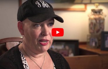 Jill, a cancer survivor and ACS CAN volunteer sharing her story on video